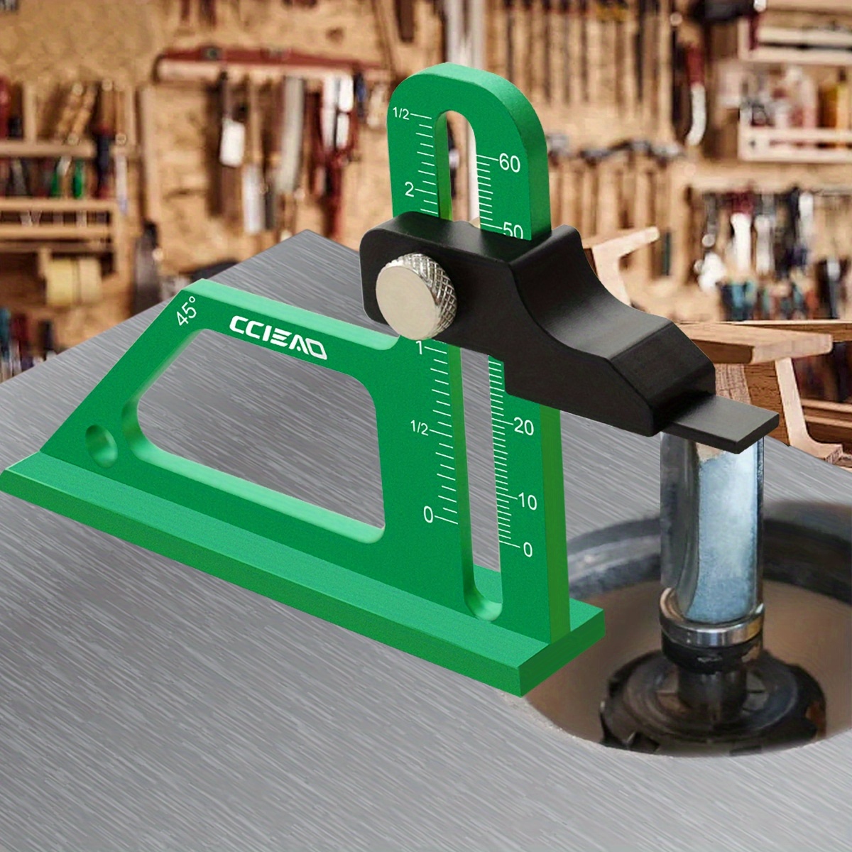 Power Tools Aldi - Höhenmesser aus Aluminiumlegierung, 0–60 mm Tiefenmesser,