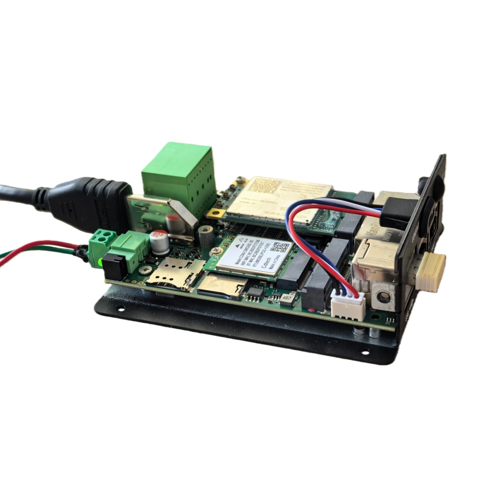 Power Tools For Linux - Wandmontierter DIN-Schienen-Industrie-Gateway mit Ubuntu 24.04 Linux,