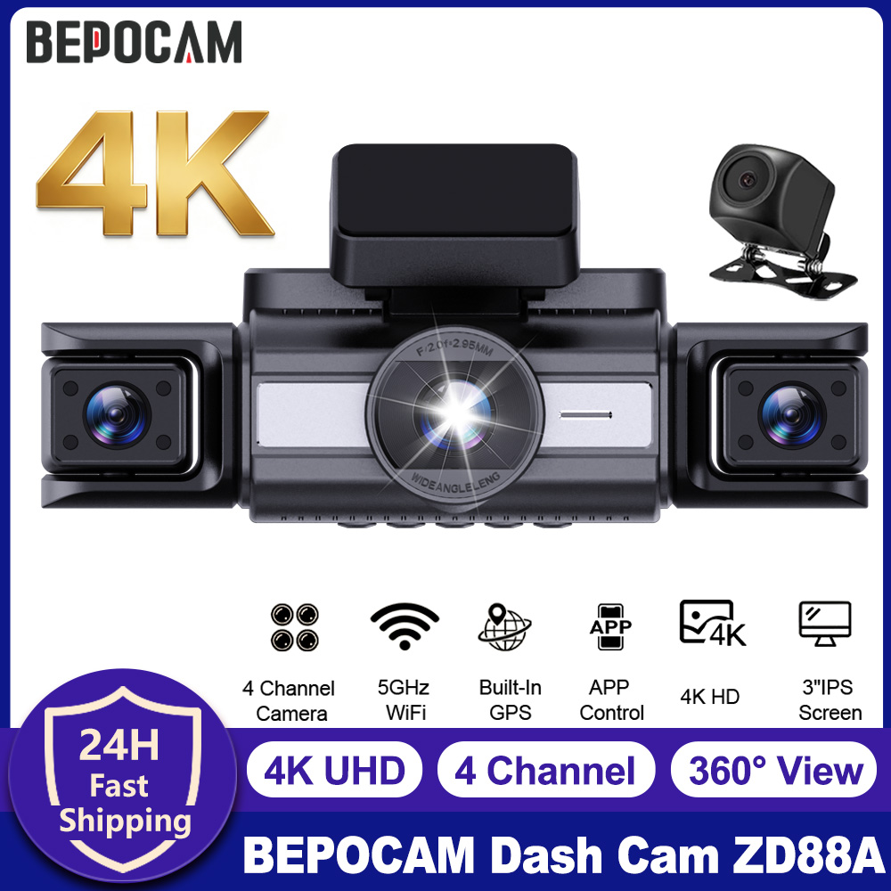 Power Tools Germany - BEPOCAM 4-Kanal Dashcam 4K Frontkamera 360°