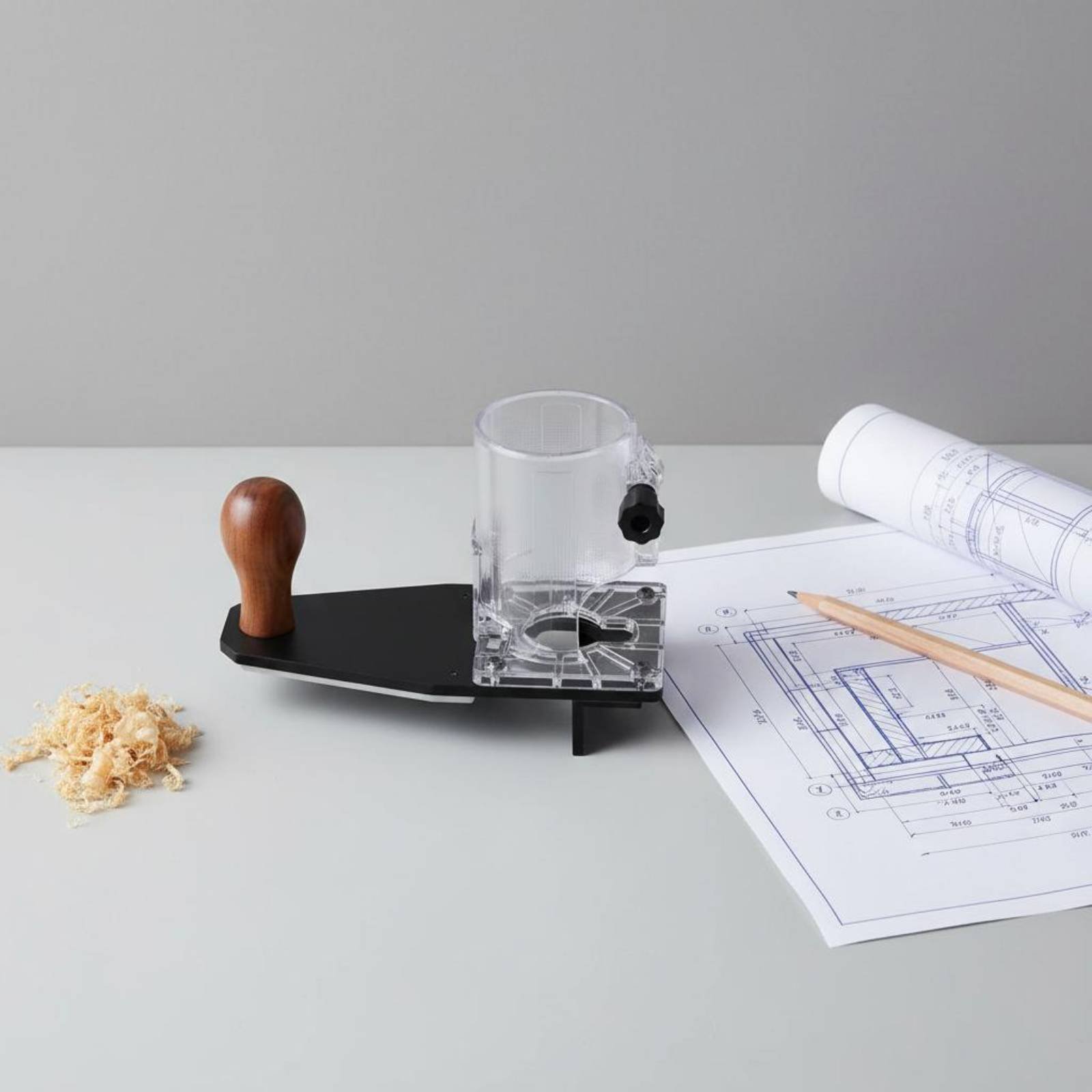 Router Trim Base - Kantenfräsbasis, stabile Steuerung, Rundfräsbasis, Zubehör für