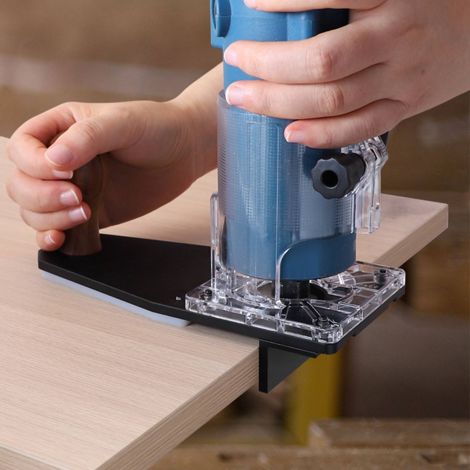 Power Tools In Construction - Kantenfräsbasis, stabile Steuerung, Rundfräsbasis, Zubehör für