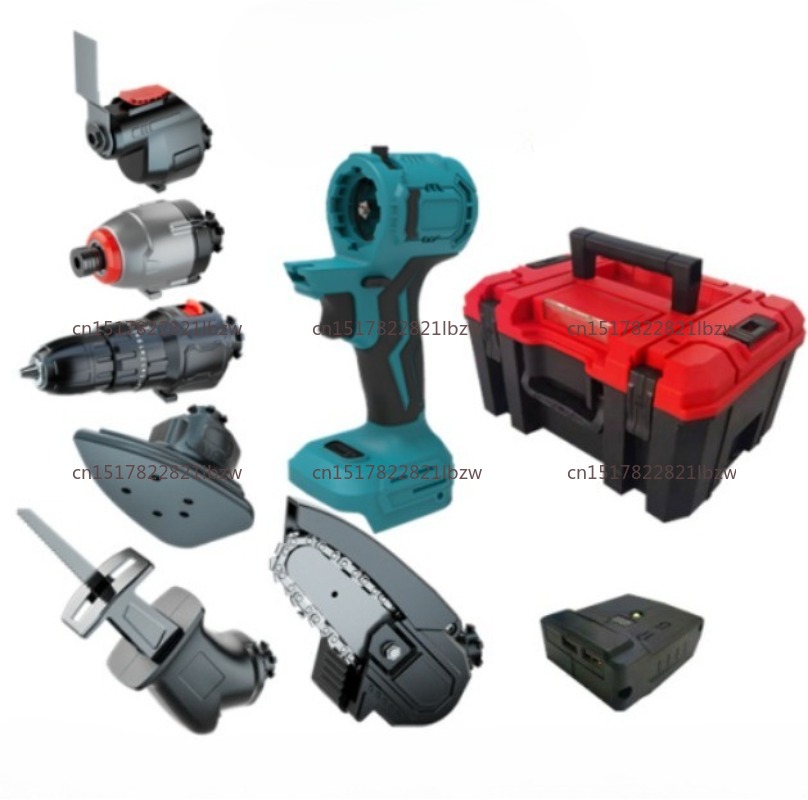 Power Tools Combo Kits - 16-in-2 Schlagbohrmaschinen-Werkzeugset All-in-One Multifunktions-Kombi-Werkzeugkit Kabelloser Elektroschrauber