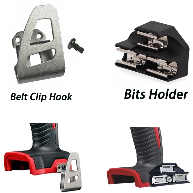 Power Tools Milwaukee - Bits Halter und Gürtel clip Haken