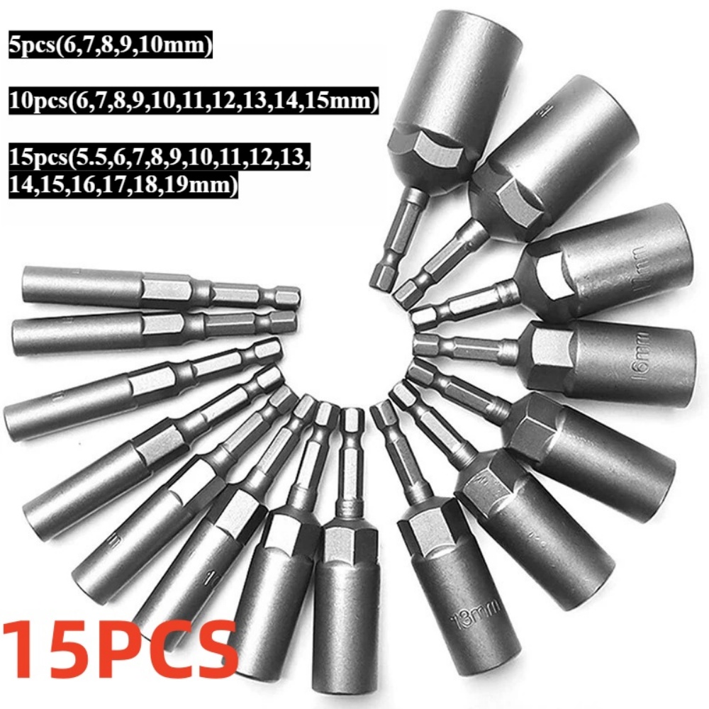 Power Tools List - 15/5Pcs 80mm Länge Vertiefen Power Mutter