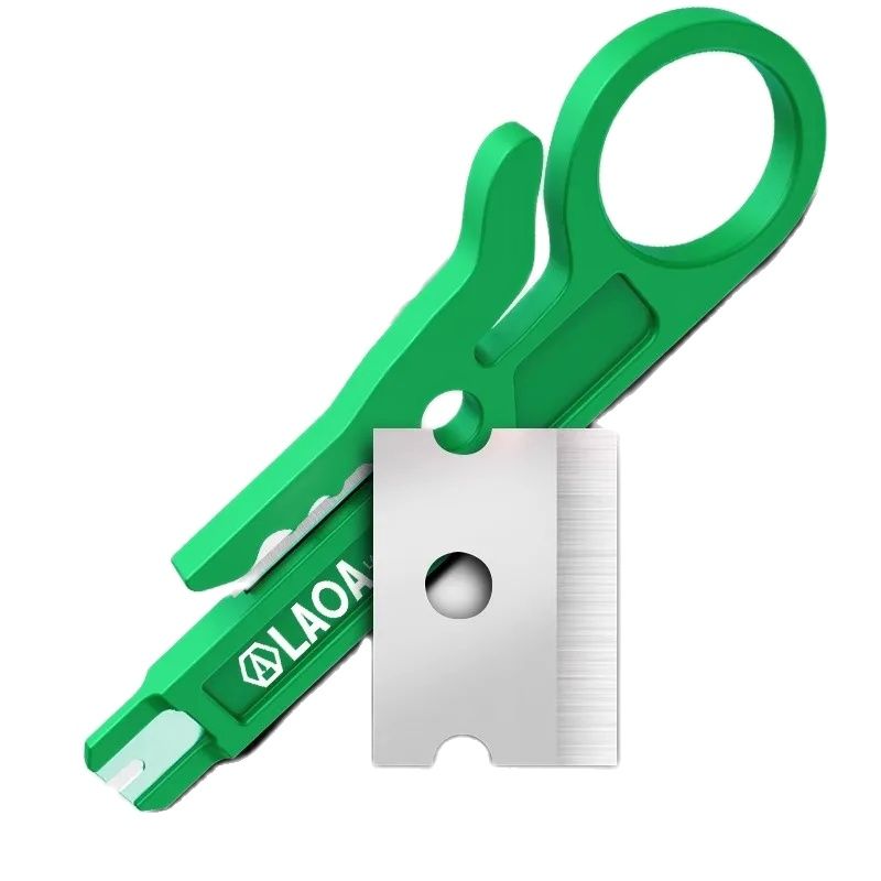 Power Tools Green - LAOA Multifunktionales kleines grünes Messer, Abisolierwerkzeug,