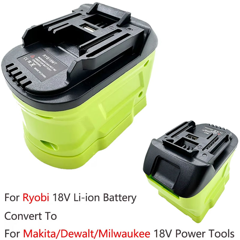 Power Tools Milwaukee - Batterieadapter für Ryobi 18 V Li-Ionen-Akku,