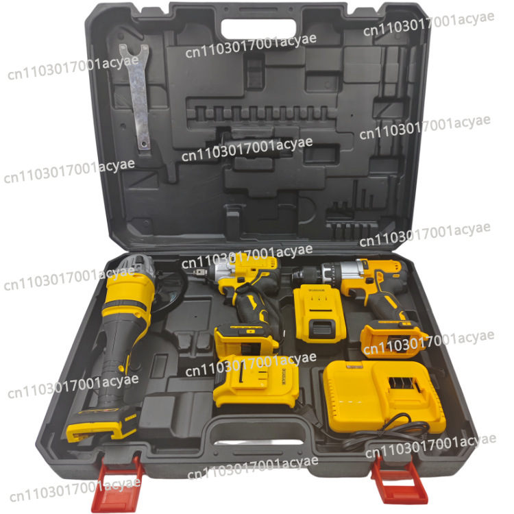 Power Tools Combo Kits - Winkelschleifer & Elektrobohrer Kombi-Set - 3-teiliges