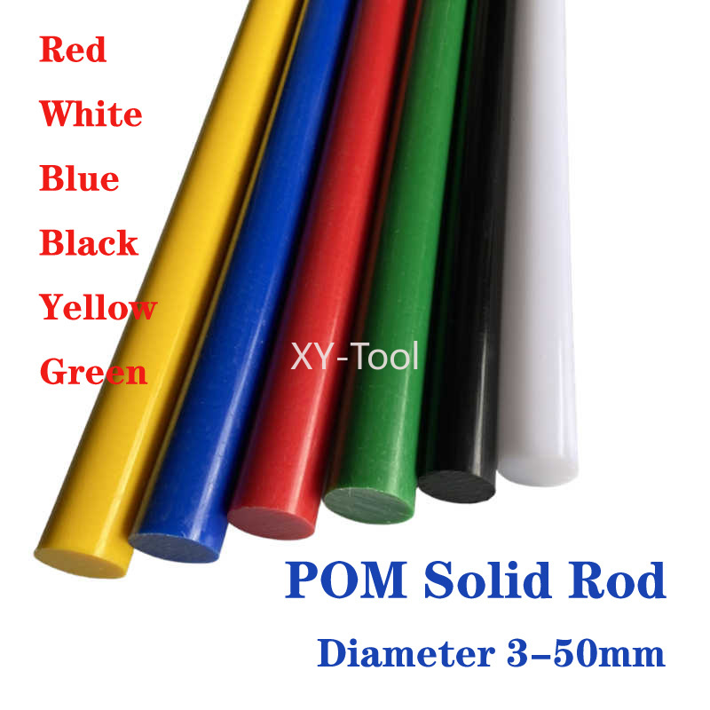 Power Tools Green - POM-Stab Durchmesser 3-50mm Schwarz Weiß Rot