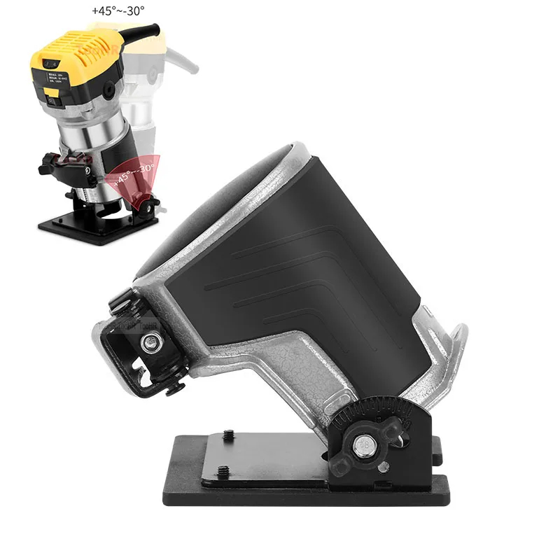 Router Trim Base - Kompakter Fräser-Kippfuß, 45-Grad-Winkel, verstellbar, für Trimmer-Maschinenbasis,
