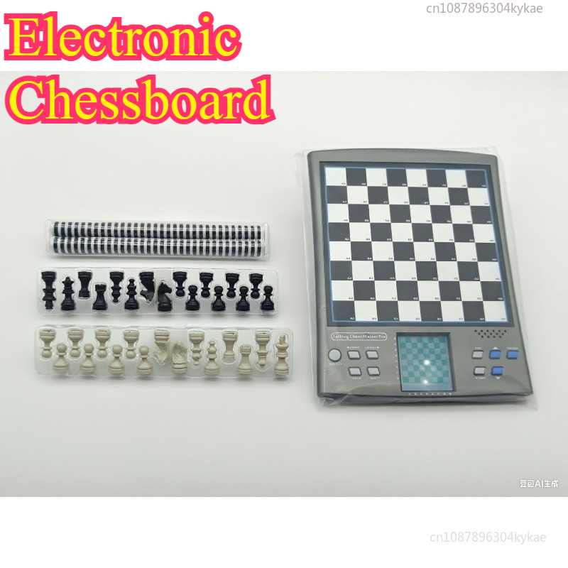 Power Tools Germany - Anfänger-Schachcomputer, elektronisches Board mit sprechendem Englisch,