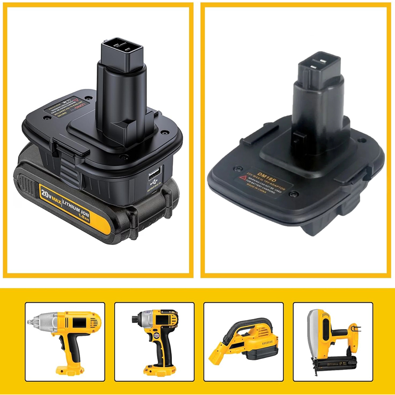 Power Tools Milwaukee - Adapter DM18D kompatibel für Dewalt 18