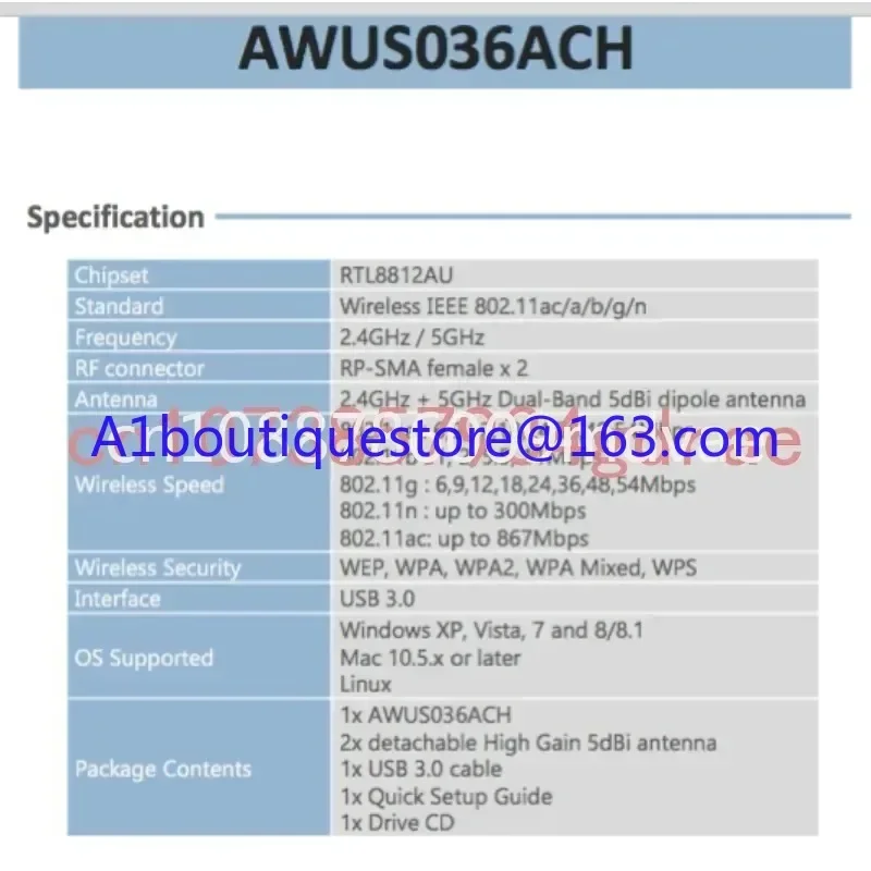 Alfa Awus036ach Rtl8812au Nic  – Power Tools For Linux Bewertung und Preis