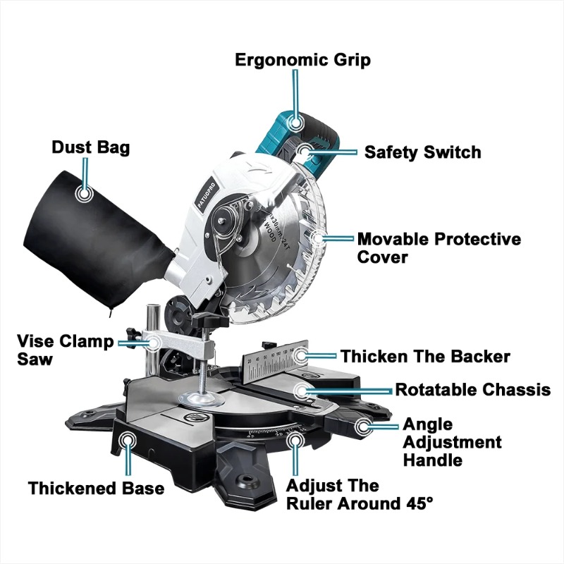 Zoll-Bürstenlose Gehrungssäge, – Power Tools In Electrical Bewertung und Preis