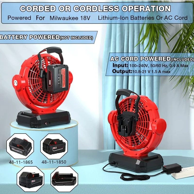 Akku-Ventilator für Milwaukee, – Power Tools In Construction Bewertung und Preis