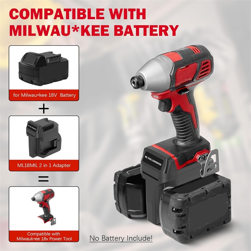 2-in-1-Akku-Adapter für Milwau – Power Tools Milwaukee Bewertung und Preis