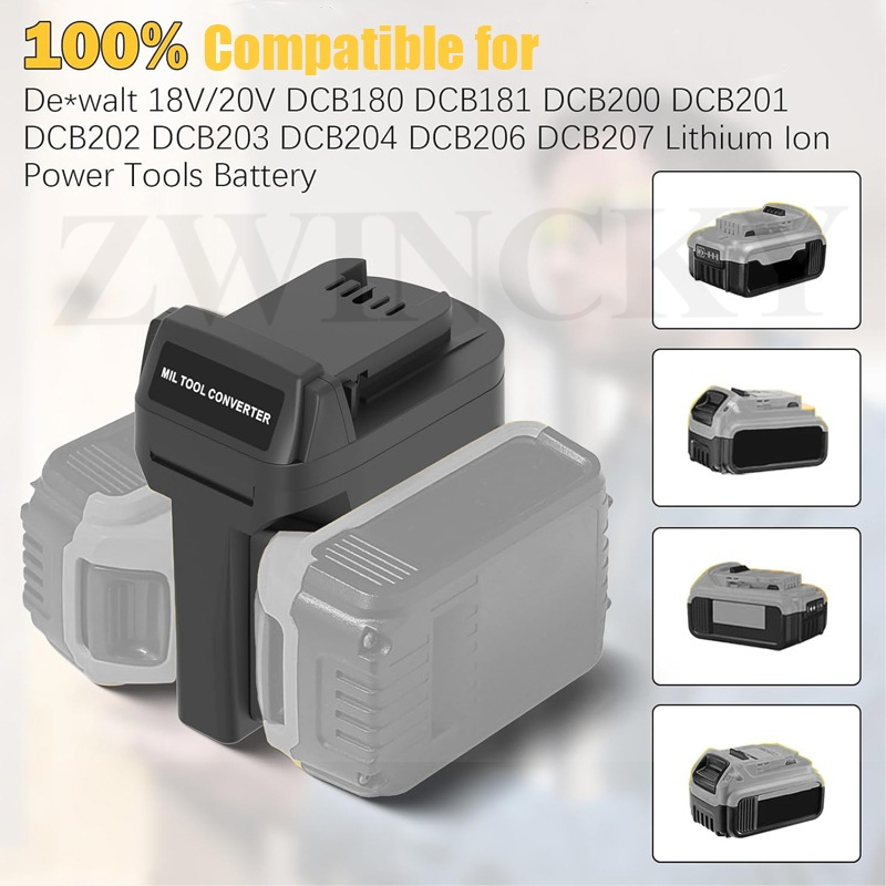 ZWINCKY Batterieadapter für De – Power Tools Milwaukee Bewertung und Preis