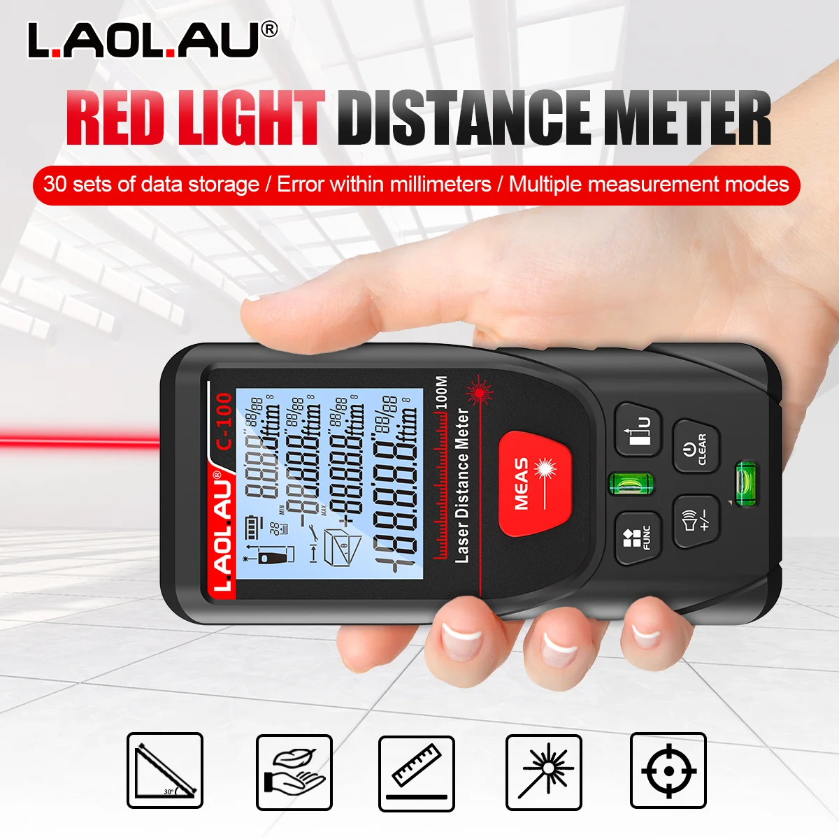LAOLAU Digitaler Laser-Entfern – Power Tools Green Bewertung und Preis