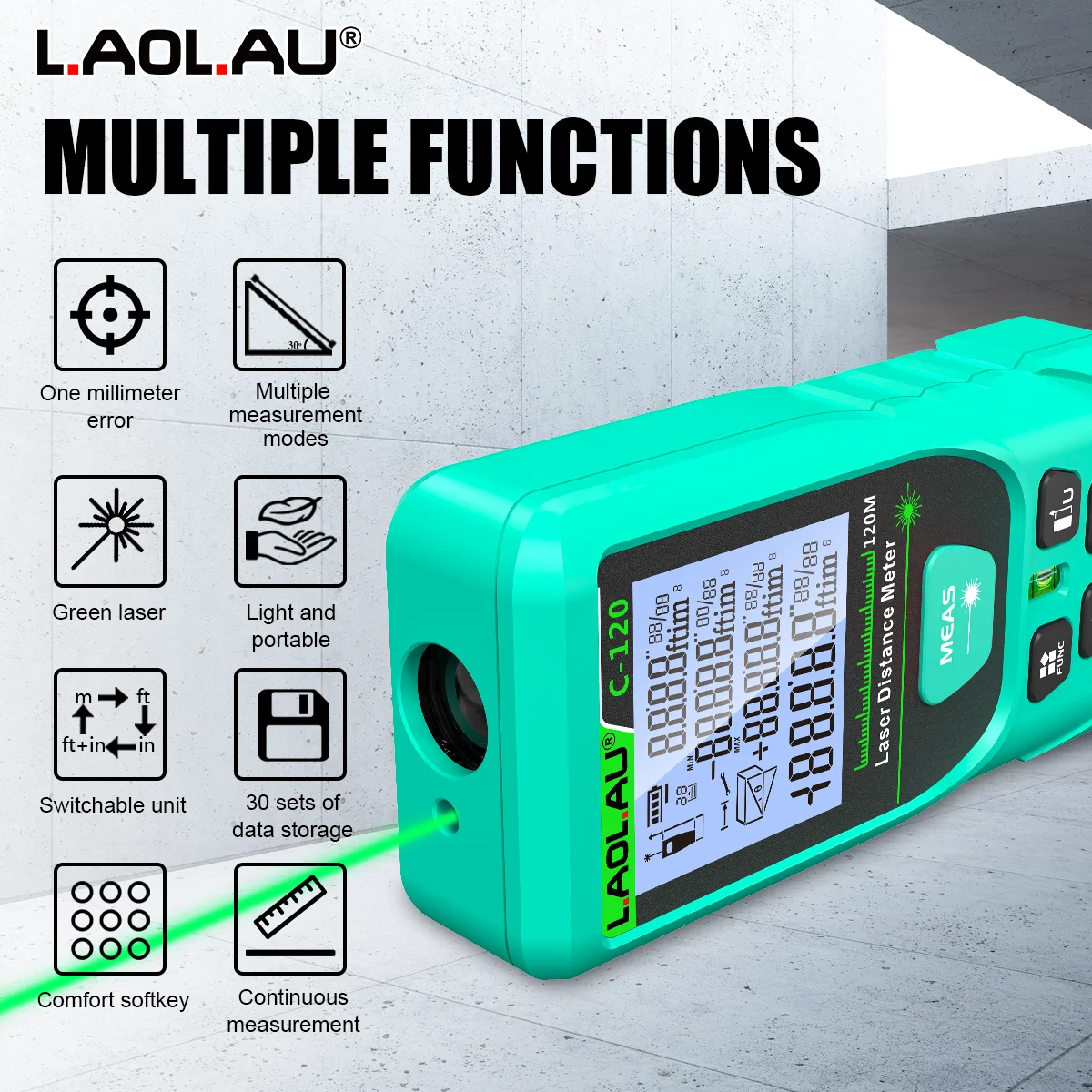 LAOLAU Digitaler Laser-Entfern – Power Tools Green Bewertung und Preis