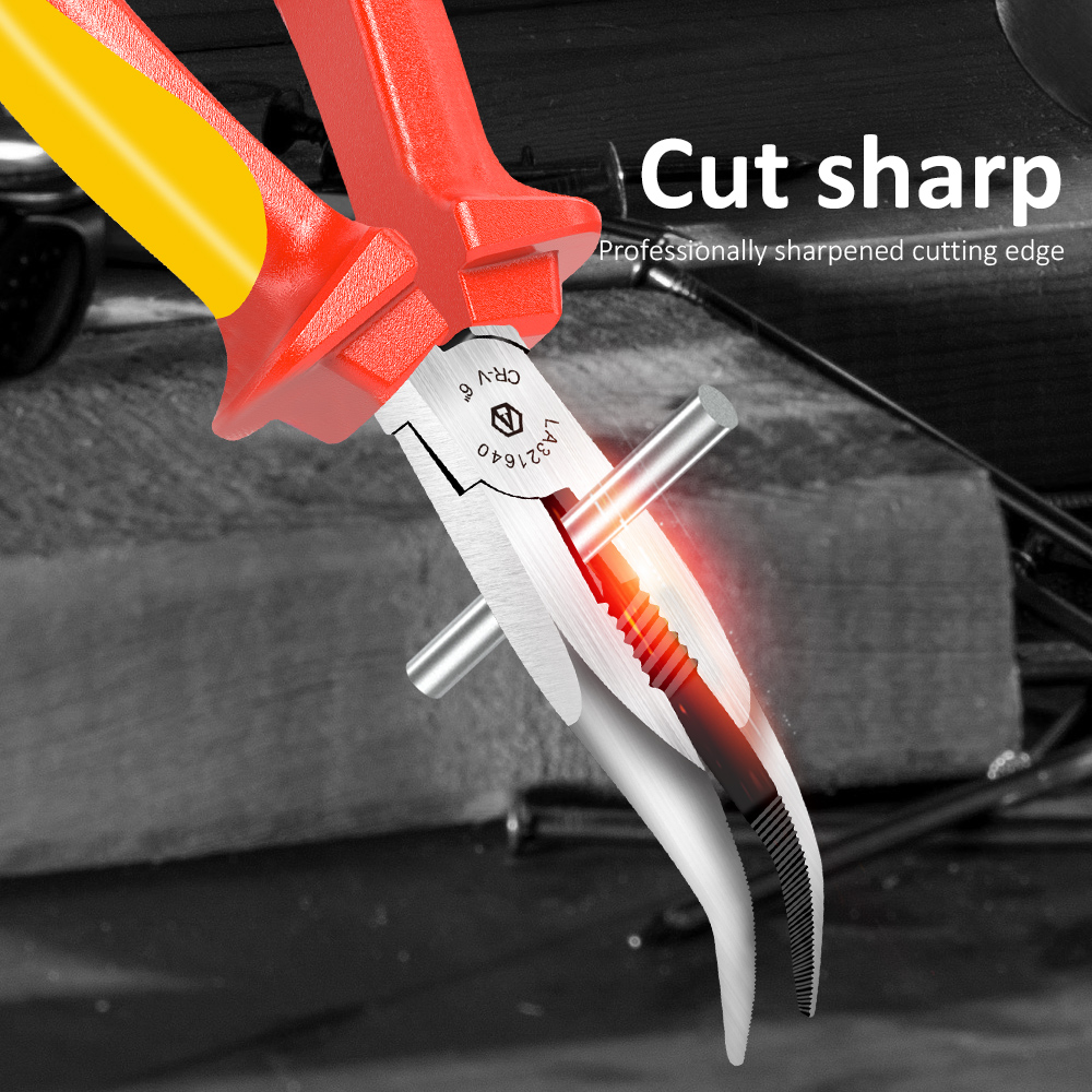 Isolierte gebogene Spitzzange  – Power Tools Germany Bewertung und Preis