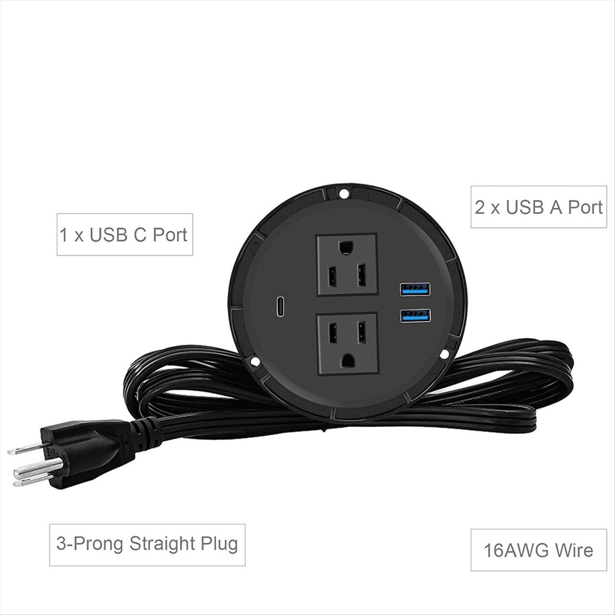 MALL Power Grommet mit USB für – Power Tools Mall Bewertung und Preis